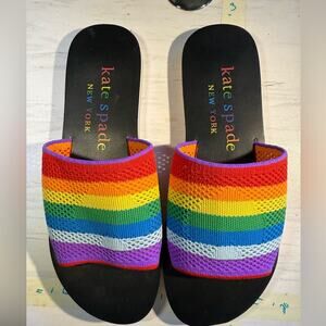 Kate Spade Rainbow Slide Sandals NWOT or Box